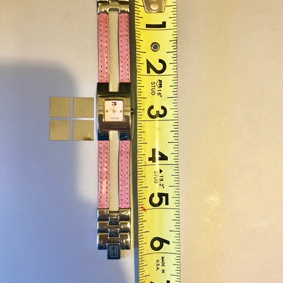 Tommy Hilfiger Pink/Silver Retro Watch 99ft. Water Resistant! - Picture 5 of 8